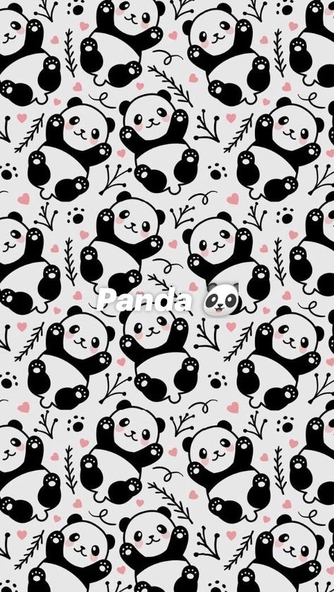 Panda Wallpaper Iphone, Panda Background, Mermaid Background, Panda Kawaii, Doodles Ideas, Unicornios Wallpaper, Panda Mignon, Panda Drawing, Panda Lindo