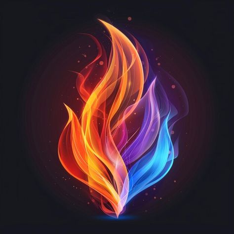 Photo flame shaped colors against a blac... | Premium Photo #Freepik #photo Colored Flames, Flames Art, Flame Watercolor, Fire Graphic, Flames Photography, Dragon Fire, Flame Drawing, Flames Artwork, Flames Tattoo