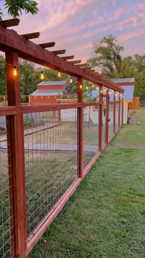 Instagram Garden Deer Fence, Deer Fencing, Minwax Stain Colors, Deer Fence, Dog Yard, Minwax Stain, Farm Fence, Fence Landscaping, Backyard Inspiration