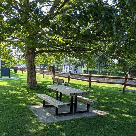 Perfect Picnic Spots Around Rochester https://daytrippingroc.com/picnic I’ve spend many a summer lunchtime here at this table at Lock 32 State Canal Park in Pittsford. Not only a fabulous picnic table in the shade but a great spot to watch the canal boats lock through. Outdoor Picnic Area, West Ashby, Glamping Kitchen, Pinic Table, Until Friday Night, Picnic Place, Picnic Benches, Picnic Park, Pub Garden