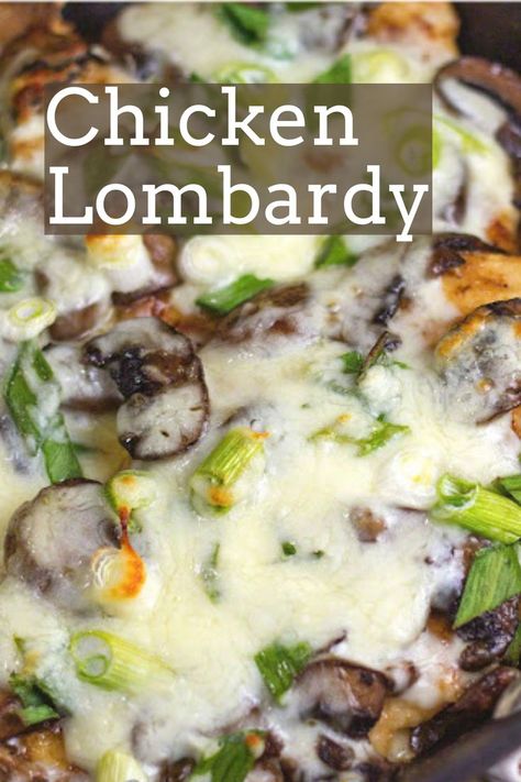 Chicken Lambriado, Chicken Lombardi Casserole, Chicken Unique Recipes, Lombardi Chicken Recipe, Unique Recipes For Dinner, Unique Recipes Dinner, Chicken Lombardi, Lombardy Chicken, Chicken Lombardy Recipes