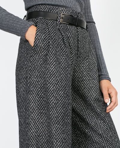 Herringbone Trousers, Smart Pants, Herringbone Tweed, Winter Outfit Inspiration, Stylish Pants, Wardrobe Style, Fashion Design Clothes, Hijab Style, Zara United States