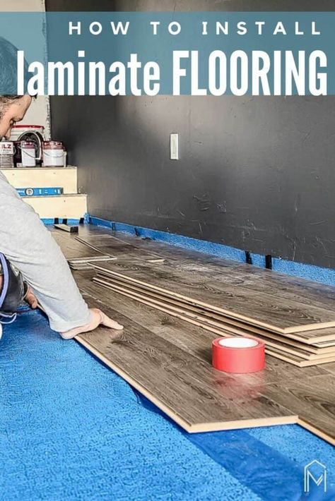 How To Install Laminate Flooring on Concrete - Making Manzanita Easiest Flooring To Install Yourself, Laminate Wood Flooring Installing, Laminate Flooring Installation, Trending Laminate Flooring, Install Laminate Flooring Do It Yourself, How To Lay Laminate Flooring, Laying Laminate Flooring Diy, Diy Laminate Flooring, How To Install Laminate Flooring