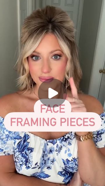 35K views · 1.2K likes | Rachel Bowling on Instagram: "Face-framing layers are shorter pieces of hair, strategically placed around the face to help accentuate or soften your features. They can be flattering and even the way the layers fall/are curled can help to slim and contour your face! Adding just a little curl can make a difference in dressing up your look!" Face Framing In Ponytail, How To Curl Hair Around Your Face, Styling Face Framing Layers Tutorial, How To Frame Your Face With Hair, Half Up Half Down With Face Framing, How To Pull Out Hair To Frame Your Face, How To Curl Face Framing Layers, Face Framing Pieces Ponytail, How To Style Long Bangs To The Side