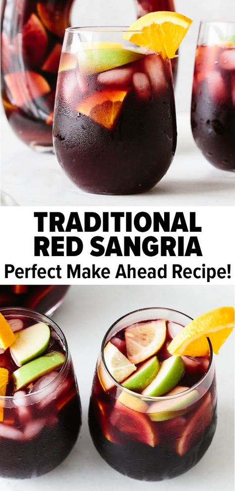 Red Sangria Recipe, Best Sangria, Best Sangria Recipe, Spanish Red Wine, Red Sangria Recipes, Easy Sangria Recipes, Sweet Cocktail, Red Wine Sangria, Sangria Recipe