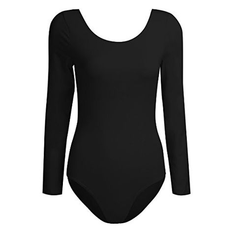 AKKK47 Women's Gymnastics Long Sleeved Leotard Ballet Dance Bodysuit Gymnastic Clothes, Dance Bodysuit, Gymnastics Clothes Outfits, Gymnastic Outfits, Black Leotard Outfit, Gymnastics Clothes, Dance Clothes, Ballet Leotards, Black Leotard Ballet