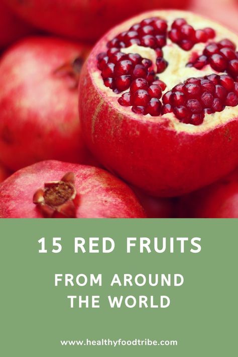 15 Red Fruits From Around the World Red Fruits And Vegetables, Fruit List, Unique Fruit, Fun Fall Activities, Types Of Fruit, Fall Activities, Red Food, Red Fruit, I Love Food