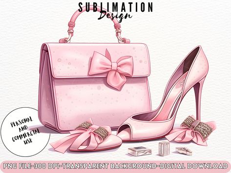 Fashion Clipart, Pink High Heels, Girly Shoes, Shoe Art, Iron Maiden, Instagram Highlight Icons, Sublimation Png, Crochet Patterns Amigurumi, Sublimation Design