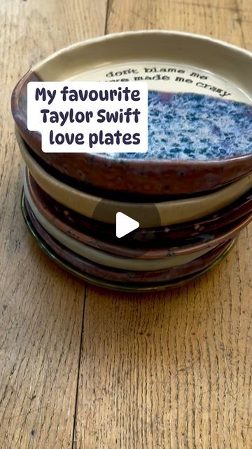 ceramicsbynea on Instagram: "For the love of Taylor Swift ❤️  All plates sold now but can be ordered as a custom order (any lyrics, colours) on my Etsy shop!   https://neaceramicsstudio.etsy.com/listing/1759321452  #taylorswift #taylornation #thetorturedpoetsdepartment #taylorswiftcollection #taylorswiftcollector #taylorswiftmerch #taylorswiftmerchandise #taylorswift #swiftie #taylorswiftuk #swifties #swiftlove #taylorgang #taylor #ceramics #pottery #ilovepottery #potterlove #potterylove #prettylittlethings #interiorstyling #homeware #kitchenware #oneofakind #handmade #unique" Pottery Painting Ideas Taylor Swift, Taylor Swift Pottery Painting, Taylor Swift Pottery, Taylors Gang, Taylor Swift Merchandise, Diy Pottery, Ceramics Pottery, Pottery Painting, Interior Styling