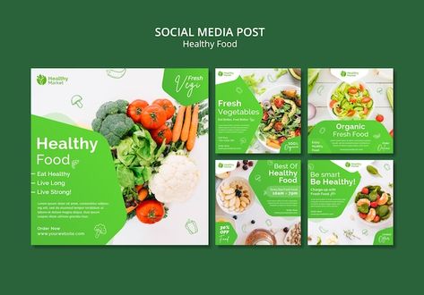 Food Instagram Post, Healthy Food Instagram, Social Media Branding Design, Flyers Design, Social Media Advertising Design, Food Instagram, Ads Design, Instagram Template Design, Social Media Poster