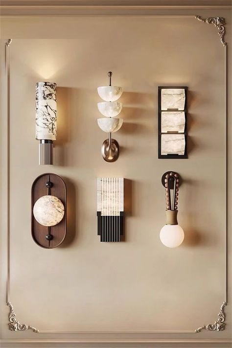 Wall Light For Painting, Staircase Lamp Ideas, Cool Sconces, Luxury Sconces, Living Room Sconces, Lights Staircase, Elegant Wall Sconces, Wall Sconces Modern, Italian Palazzo