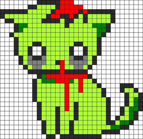 1000+ ideas about Pixel Art Grid on Pinterest | Pokemon Perler ... 2000s Pixel Art, Small Pixel Art Grid, Album Cover Pixel Art, Scene Pixel Art, Small Pixel Art Pattern, Perler Bead Wall, Pixel Art Chat, Zombie Hello Kitty, Zombie Kitty