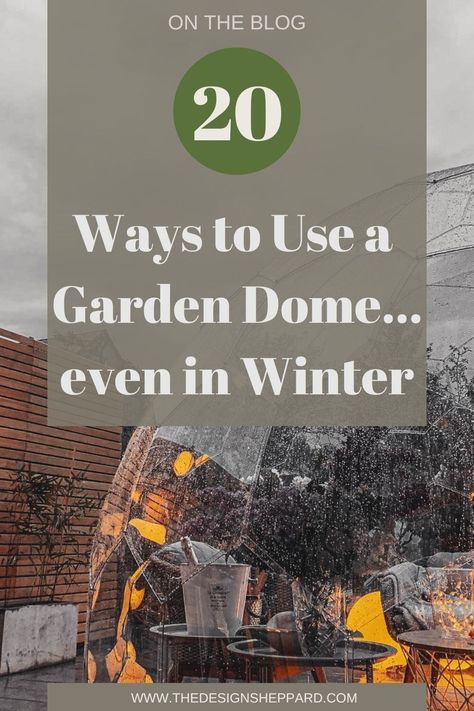 A garden dome is a very versatile, practical and stylish way to transform your outdoor space and make the most of your garden all year round. Here are 20 ways you could use a garden igloo. Garden Igloo Decorating Ideas, Garden Dome, Garden Igloo, Dome Greenhouse, Outdoor Eating, Spa Retreat, Dome Tent, Geodesic Dome, Kids Playhouse