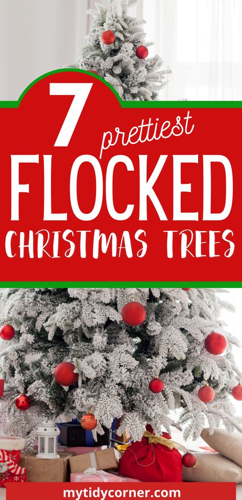 Flocked Pine Christmas Tree Decorated, Decorating White Flocked Christmas Tree, Heavy Flocked Christmas Tree Decorated, 12 Ft Flocked Christmas Tree, Decorated Flocked Tree Ideas, Flocked Trees Decorated Ideas, Prelit Flocked Christmas Tree, Red Flocked Christmas Tree Ideas, Small Flocked Christmas Tree Decor