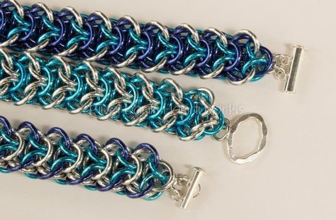 Chainmaille With Beads, Chainmaille Jewelry Patterns, Chain Maille Patterns, Jump Ring Jewelry, Chainmaille Jewelry, Homemade Bracelets, Chainmail Bracelet, Chainmail Jewelry, Wire Wrapped Jewelry Diy