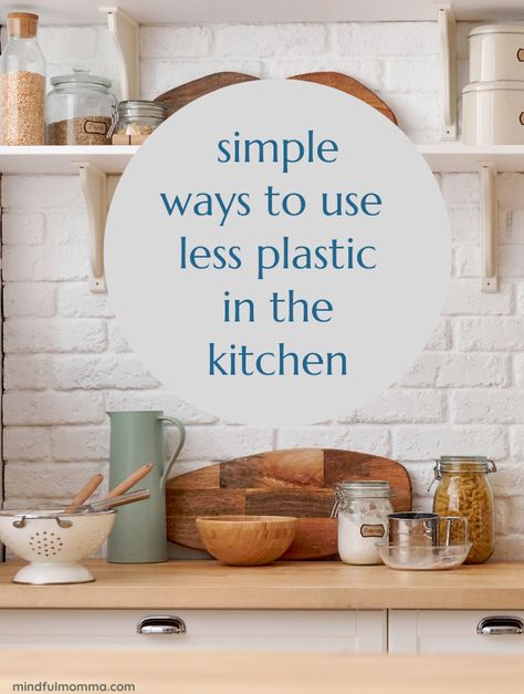 Learn how to create a plastic-free kitchen by switching to reusable, refillable and plastic-free products in the kitchen. Sustainability Tips, Storing Produce, Plastic Free Kitchen, Eco Friendly Cups, Toxin Free Living, Toxic Cleaning Products, Plastic Free Living, Eco Warrior, Plastic Food Containers