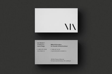 Architecture Business Cards, Business Card Design Minimal, Architect Logo, Architectural Design Studio, Buisness Cards, Business Cards Layout, Web Design Mobile, Name Card Design, Minimal Business Card