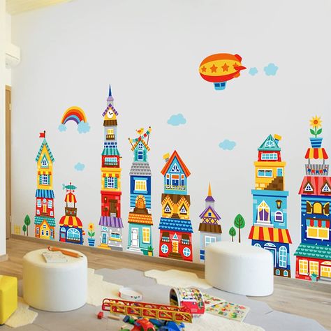 Chalkboard wall playroom