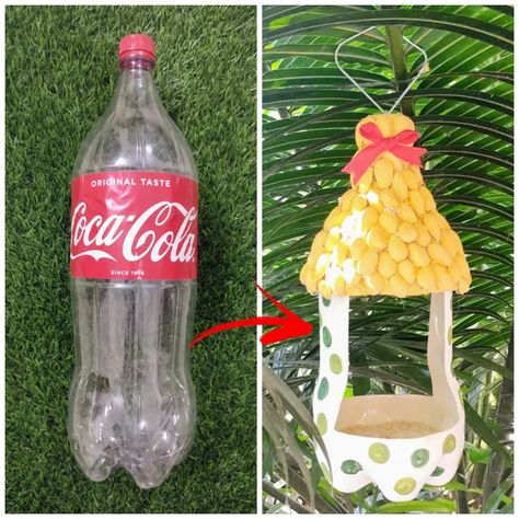 Bird Feeder Craft, Birdhouse Craft, Bird Houses Ideas Diy, Homemade Bird Feeders, Diy Bird Feeder, Diy Birds, Bird Houses Diy, Plastic Bottle Crafts, Garden Art Projects