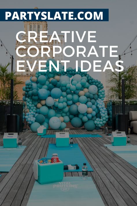 How do you make corporate events fun? Discover experiential event ideas that will level up your party. Corporate Event Activities Ideas, New Event Ideas, Office Launch Party Ideas, Creative Events Ideas, Network Event Ideas, Business Party Theme Ideas, Work Celebration Ideas Events, Welcome Event Ideas, Themes For Corporate Events