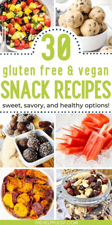 Gluten Free Snacks Recipes, Vegan Gluten Free Snacks, Healthy Snacks To Make, Gluten Free Vegetarian Recipes, Vegan Snack Recipes, Dairy Free Snacks, Vegan Snack, Best Gluten Free, Homemade Gluten Free