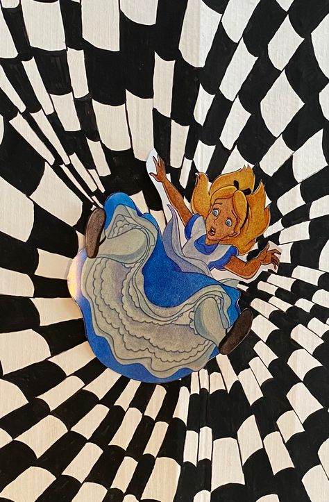 #aliceinwonderland #alice #rabbithole #imadethis Wonderland Wall Art, Alice In Wonderland Rabbithole, Alis In Wonderland Aesthetic, Alice In Wonderland Spiral, Alice In Wonderland Falling Rabbit Hole, Alice In Wonderland Profile Pic, Alice In Wonderland Inspired Art, Alice In Wonderland Down The Rabbit Hole, Alice Falling Down The Rabbit Hole