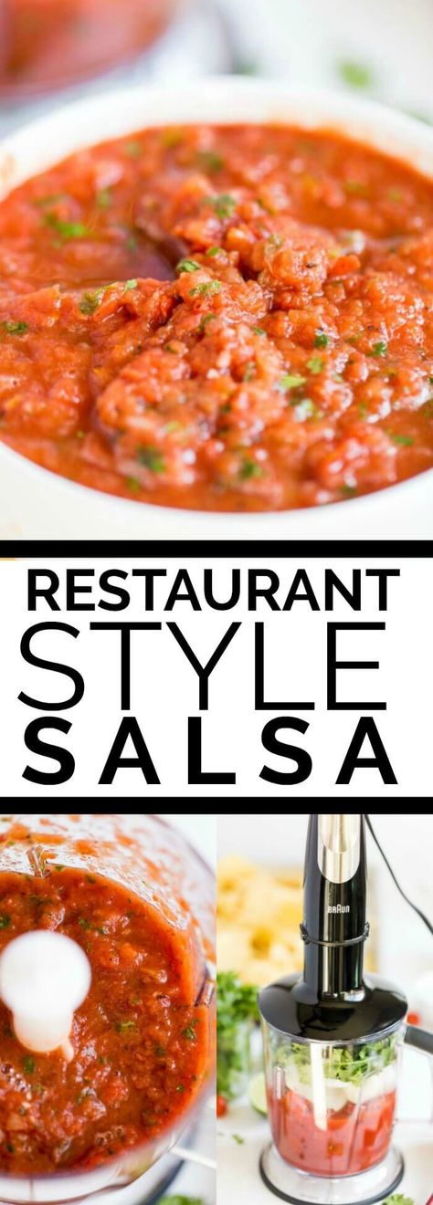 Restaurant Style Salsa with the Braun Multi Quick 9 #ConquerTheExpected #ad Salsa Restaurant Style, Restraunt Style Salsa Recipe, Basic Salsa Recipe, Homemade Salsa Restaurant Style, Cantina Style Salsa Recipe, Blender Salsa, Fresh Salsa Recipe, Restaurant Style Salsa, Easy Salsa Recipe