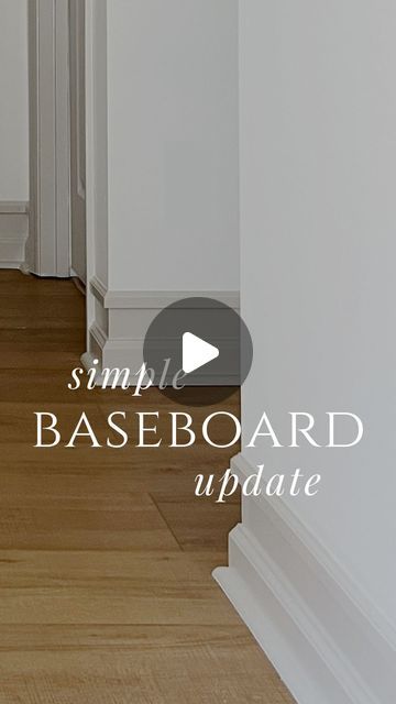 24K likes, 542 comments - oakandgrain_refinishing on November 29, 2022: "What do you think? Will you try this trick? It’s pretty crazy what a small, NO DEMO baseboard update can do to a space. It just looks so much richer 🤍

#baseboard #trimwork #diyprojects #diyinspiration #diyinterior". Trim And Baseboard Ideas, Modern Baseboards And Trim, Baseboard Trim Styles, Baseboards And Trim Ideas, Simple Baseboards, Dark Baseboards, Farmhouse Baseboards, Interior Trim Ideas, Diy Baseboards