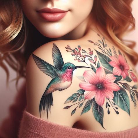 Feminine Tattoos Unveiled: Beyond Butterflies, Roses and Heart Inks | Pocoko Tattoo Ideas Placement, Dainty Hummingbird Tattoo, Hummingbird Tattoo Ideas, Cover Up Tattoos For Women, Best Cover Up Tattoos, Purple Tattoos, Stomach Tattoos Women, Butterfly Tattoos For Women, Mommy Tattoos