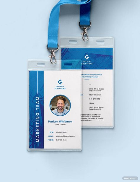 Identity Card Design, Employee Id Card, Employees Card, Corporate Id, Badge Template, Id Card Template, Microsoft Publisher, Id Design, Card Templates Free