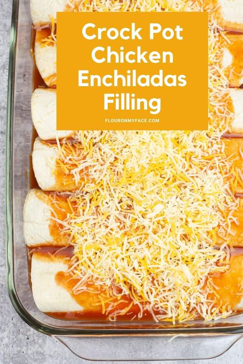 Creamy Chicken Enchiladas Crockpot, Crock Pot Chicken Enchiladas Slow Cooker, Healthy Chicken Enchiladas Crock Pot, Slow Cooker Chicken For Enchiladas, Easy Crockpot Chicken Enchiladas, Chicken Enchiladas In The Crockpot, Crock Pot Chicken For Enchiladas, Easy Chicken Enchilada Crockpot Recipes, Enchilada Recipe Crockpot