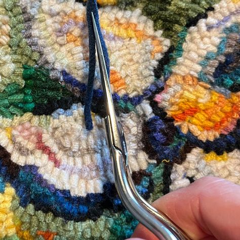 Using AI to Assist in Rug Hooking and Punch Needle Design - Loopy Wool Supply Modern Rug Hooking, Punch Needle Design, Rug Hooking Designs, Monks Cloth, Hand Hooked Rugs, Image Fun, Red Dots, Abstract Oil, Punch Needle