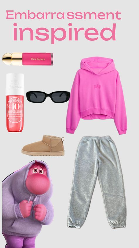 Inspired by Embarrassment!🩷#insideout #outfitinspo #f4f Embarrassment Inside Out Costume, Embarrassment Inside Out Outfit, Bing Bong Inside Out, Inside Out Costume, Tv Outfits, Girls Halloween, Halloween Inspo, Spirit Week, Girly Accessories