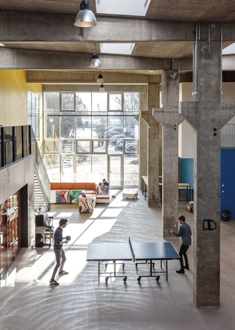 Roskilde Festival Folk High School by COBE and MVRDV Roskilde Festival, Educational Architecture, Us Universities, Abandoned Factory, Genius Loci, School Campus, Student House, Adaptive Reuse, Education Architecture