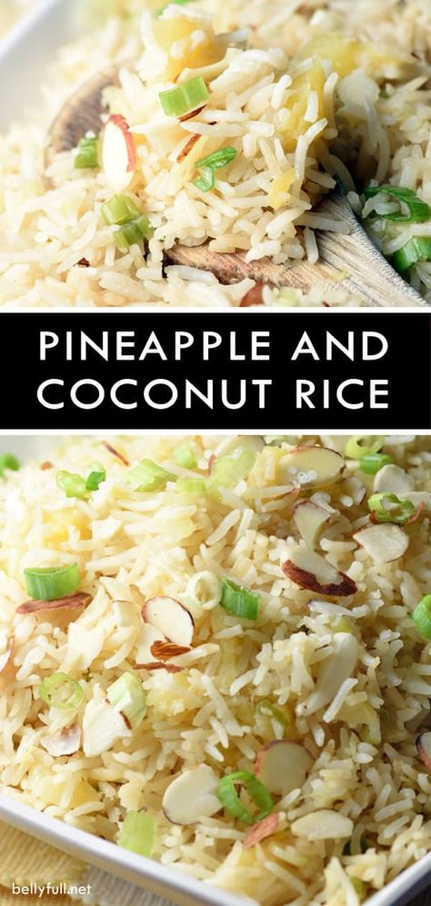 Teriyaki Chicken Rice, Hawaii Recipes, Chicken Rice Recipe, Pineapple Rice, Fancy Foods, Coconut Rice Recipe, Rice Side Dish Recipes, Scd Diet, Pineapple And Coconut