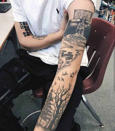 Twenty one pilots sleeve Tatuagem Twenty One Pilots, Twenty One Pilots Tattoo, Covered In Tattoos, Pilot Tattoo, Twenty One Pilots Art, Twenty One Pilots Aesthetic, Tattoos Infinity, Tattoos Mandala, Sick Tattoo