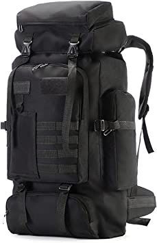 FLYKEPER 75L Hiking Backpack Outdoor Trekking Bag Lightweight Waterproof Bag Ski Backpack Tactical Backpack, New Black Trekking Backpack, Trekking Bag, Backpack Tactical, Ski Backpack, Climbing Bag, Outdoor Trekking, Sport Climbing, Hiking Pack, Large Capacity Backpack