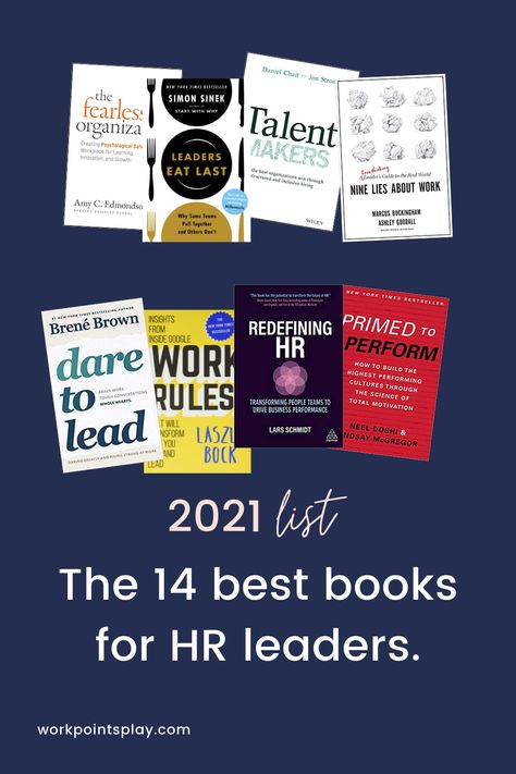 Whether you are a seasoned HR leader, just joining the ranks or an entrepreneur who knows that your people strategy could make or break you, here is our list of some of the best HR books for 2021. Enjoy! Books For Hr Professionals, Books For Leaders, Hr Vocabulary, Hr Books, Hr Ideas, Work Environment Quotes, Human Resources Humor, Work Ethic Quotes, Culture Building