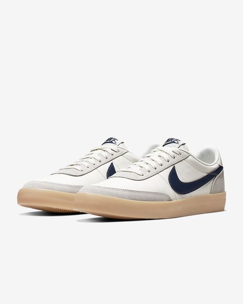 Nike Killshot 2 Leather Men's Shoe. Nike.com Nike Leather, Nike Shoe, Men Nike, Men's Shoe, Navy Shoes, Navy Fashion, Blue Nike, Midnight Navy, Inspiration Mode