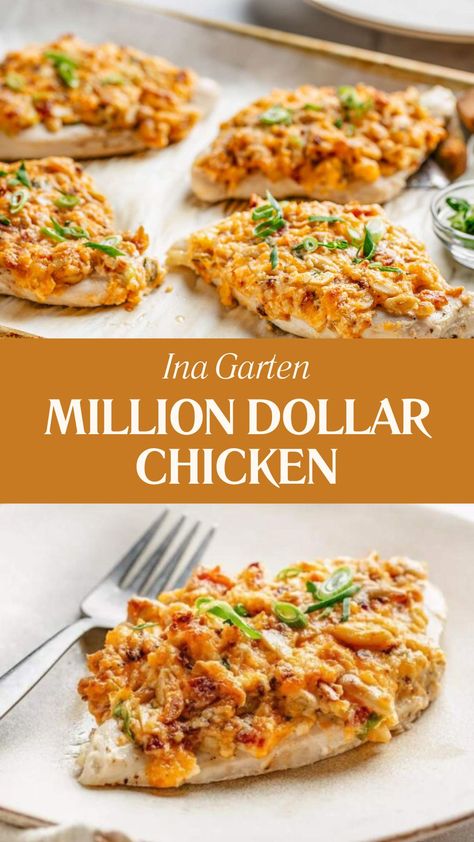 Ina Garten Million Dollar Chicken Engagement Chicken Ina Garten, Chicken And Mayonnaise Recipes, Neiman Marcus Chicken, Ina Garten Chicken, Mayonnaise Chicken, Roasted Carrot Salad, Best Ina Garten Recipes, Million Dollar Chicken, Goat Cheese Stuffed Chicken