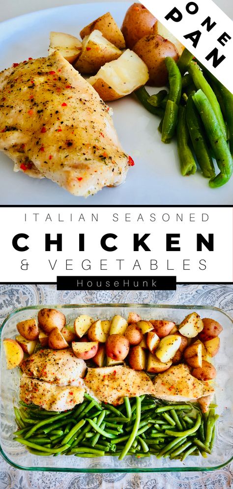 One of the easiest dinner recipes to make for my family on hectic evenings is this Sheet Pan Italian Seasoned Chicken and Vegetables recipe. There are minimal ingredients to mess with, and it is ready in about an hour. #sheetpan #sheetpandinners #sheetpanmeal Roasted Chicken Sheet Pan Dinner, Best Sheet Pan Chicken, Chicken Sheet Pan Dinner Italian Seasoning, Chicken And Vegetable Recipes One Pan, Easy 1 Pan Meals, Sheet Pan Italian Chicken And Veggies, Cookie Sheet Chicken And Veggies, Chicken Sausage Veggie Sheet Pan, Italian Sheet Pan Dinner