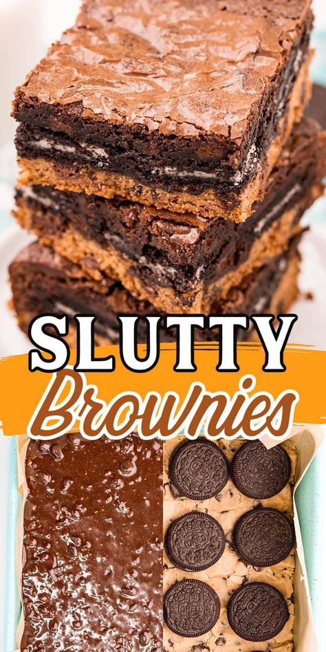 Recipes With Brownie Mix Boxes, Simple Deserts, Carolina Recipes, Cookie Dough Oreo Brownies, Packaged Cookies, Boxed Brownie Recipes, Oreo Brownies Recipe, Oreo Cookie Bar, Brownie Mix Recipes