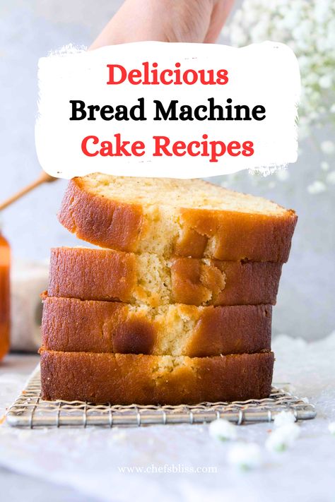 25+ Deliciously Easy Bread Machine Cake Recipes to Try Today – ChefsBliss Lemon Cake In Bread Machine, Desserts In Bread Machine, Cake Recipes For Bread Maker, Cake In A Bread Machine, Lemon Bread Machine Recipes, Sour Cream Bread Machine Recipe, Breadmaker Cake Recipes, Bread Machine Cinnamon Bread Recipe, Jam Recipes For Bread Machine