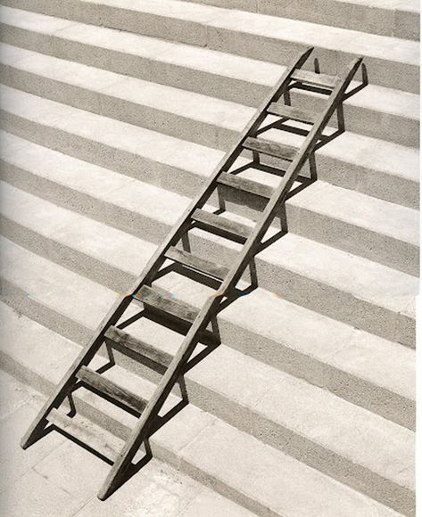 CHEMA MADOZ   ESCALERA Font Simple, René Magritte, A Ladder, Conceptual Photography, Visual Poetry, Photo B, Minimalist Photography, Ansel Adams, Black N White Images