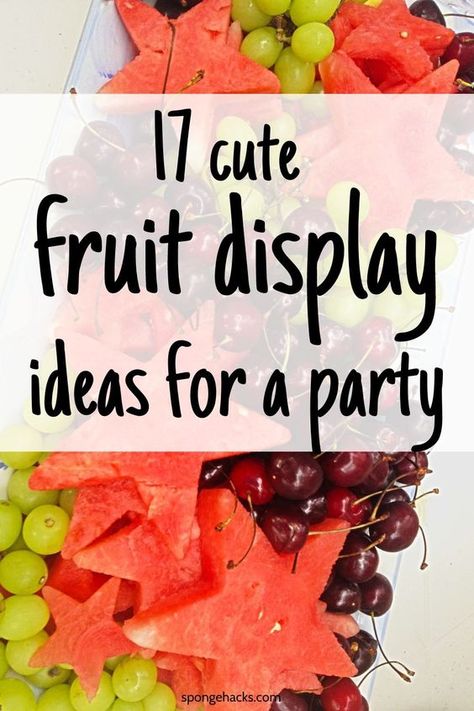 Get these cute fruit display ideas for a party when you host your next gathering at your home or apartment. Fruit Platters Display Trays, Fruit Trays For Party Cute Ideas, Fruit Displays Ideas, Unique Fruit Tray Ideas, Easy Fruit Trays Ideas Party Platters, Flamingo Fruit Tray, Small Fruit Platter Ideas, Fruit Displays For Party, Fruit Tray Arrangements