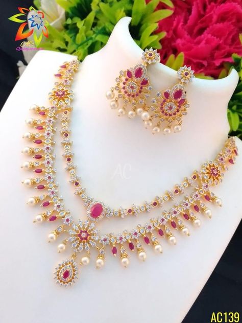 Marriage Jewellery Set, Diy Necklace Ideas, Make Your Own Necklace, Bridal Ornaments, Pretty Gold Necklaces, Indian Gold Necklace Designs, Latest Earrings Design, Marriage Jewellery, Silver Anklets Designs