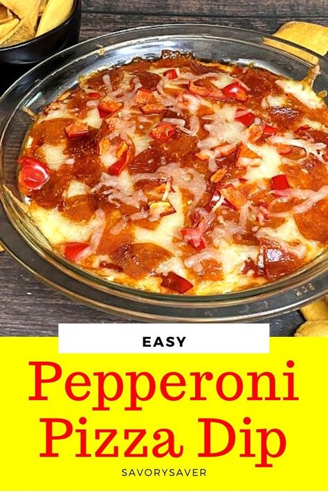 Pepperoni Appetizers, Dip Cream Cheese, Easy Pepperoni Pizza, Cream Cheese Pizza, Pepperoni Dip, Pizza Dip Recipes, Pepperoni Pizza Dip, Cheesy Appetizer, Pizza Dip