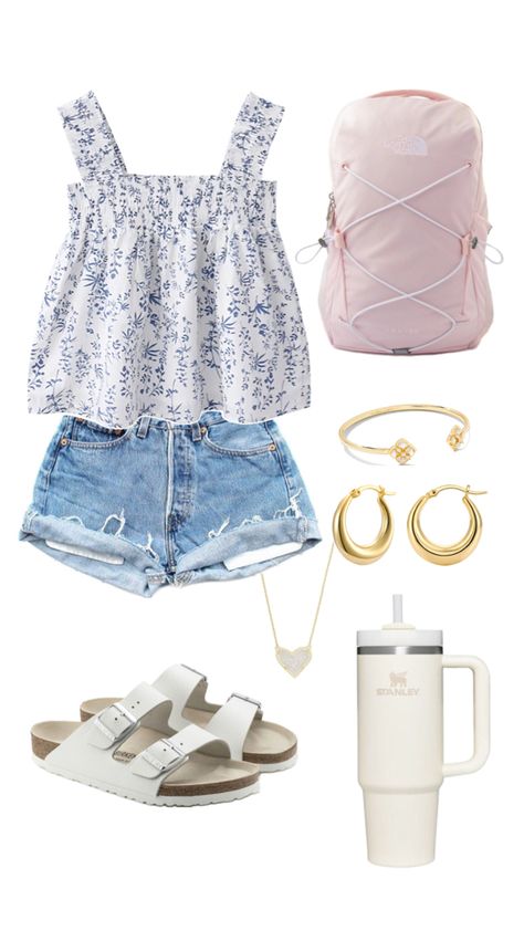 back to school outfits summery clean girl aesthetic preppy summer Back To School Outfits Preppy, Preppy Back To School Outfits, Beachy Outfits For School, Aesthetics Clothes, Preppy Girl Outfits, Basic Summer Outfits, Beachy Outfit, Basic Girl Outfit, Preppy Outfits For School