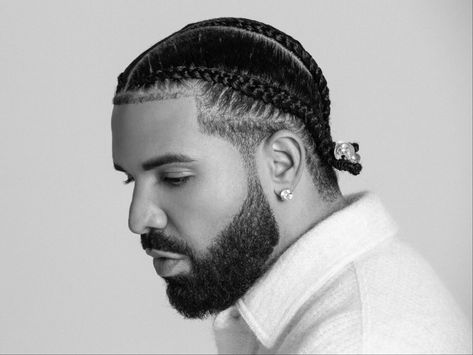 Started from the bottom, now he's coming here. Drake, Braids, Black And White, Music, Hair, White, Black, Plaits