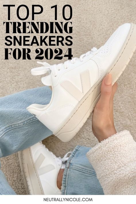 Women’s Trendy Tennis Shoes, Trendy Shoes Winter 2024, Neutral Sneakers Women Outfit, Sneakers 2025 Trend, Trending Womens Sneakers, Best Sneakers 2024 Women, Women’s Trendy Sneakers 2024, Sneakers For Women 2024, Women Sneakers 2024